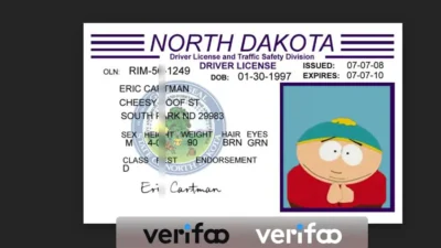 North Dakota Drivers License Template In PSD Format