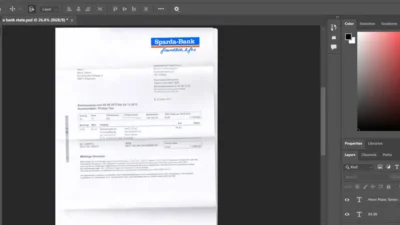 Germany Sparda Bank Statement PSD Template