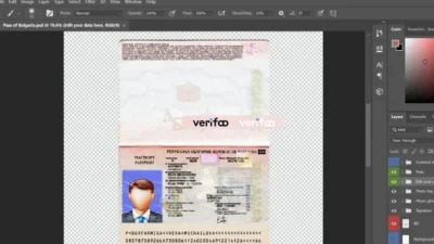 Bulgaria Passport Psd Template