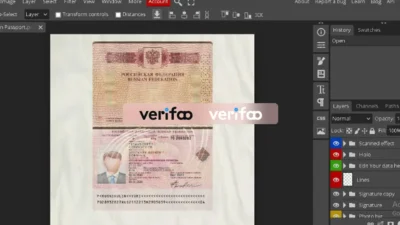 Russian Passport Psd Template