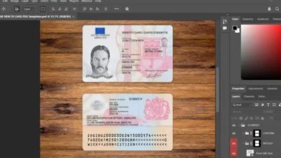 UK NEW ID CARD PSD Template 1200DPI -2025