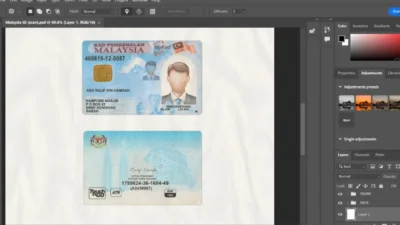 Malaysia ID Card PSD Template