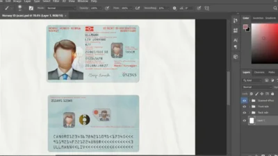 Norway ID Card PSD Template