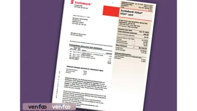 Scotiabank Statement – A Look at a Canadian Credit Card Account Template