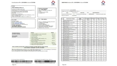 Romania Hidroelectrica Electricity Bill Template in word and pdf format