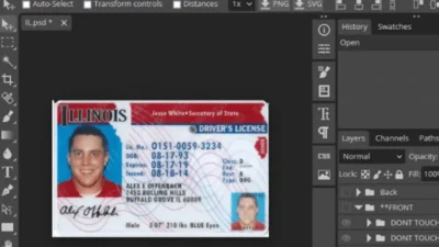 Illinois Driver License Psd V1