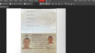 Italy passport fake psd template v2