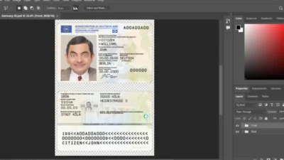 Germany ID Card PSD Template New Version