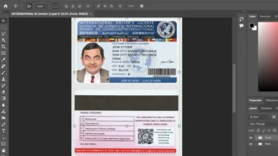 INTERNATIONAL Driver License New PSD Template V2
