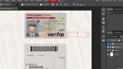 New Jersey Drivers License Template In Psd Format