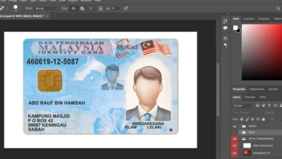 Malaysia ID Card PSD Template V2