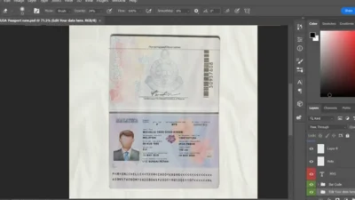 Malaysia passport psd template (v2)