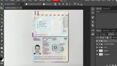 Sweden Passport new 2023 psd Template