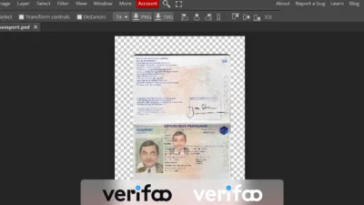 france passport template in psd format v1