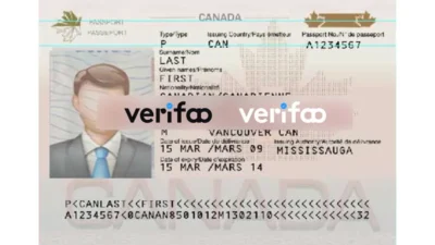 canada passport psd template