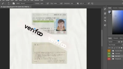 Japan Driving License New Version PSD Template