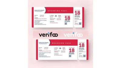 Save The Date Airline Ticket Template