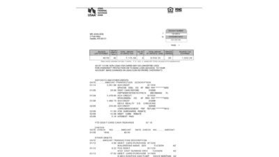 USAA Bank Statement Template