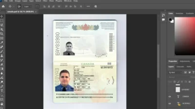 Canada Passport PSD Template New V5