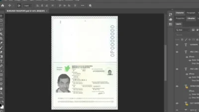 Fake Burundi Passport PSD Template (2019 – present)