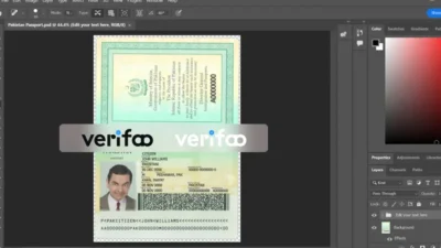 Pakistan passport PSD Template
