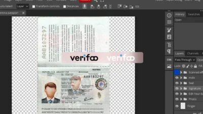 Argentina Passport Psd Template V2