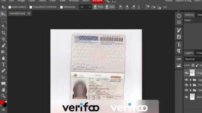 Canada passport template v3