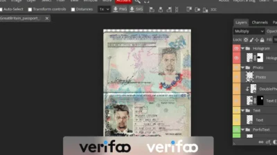 british passport template psd