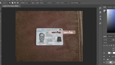 Fake background for Driving license And ID cards v12