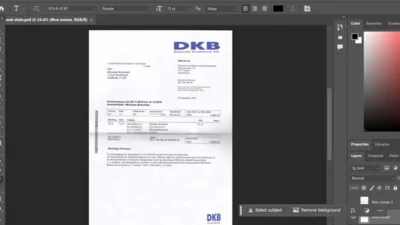 Germany DKB Bank Statement PSD Template