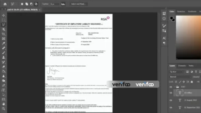 RSA Employer Liability Insurance PSD Template