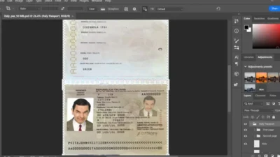 Italy Passport PSD file fully editable v3