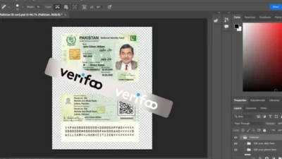 Pakistan ID CARD fake Psd Template editable