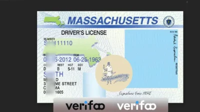 Massachusetts Driver License Template In PSD Format