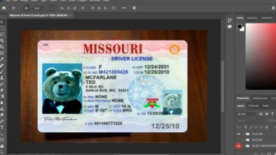 THE NEW MISSOURI DRIVER LICENSE Template V3