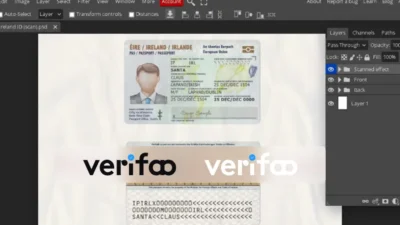 Ireland ID Card Editable PSD Template: Create Professional IDs with Ease