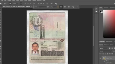 Mali passport psd Template