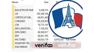 French Fake Document and PSD Pack (License, Passport, Invoices, EDF, Diplomas, Credit card and more)