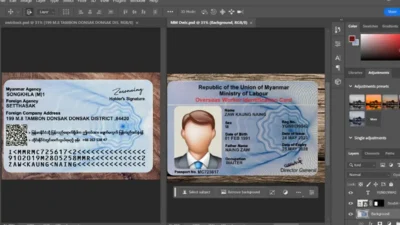 Myanmar ID Card Templates in PSD Format