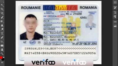 Romanian ID Card Template In PSD Format