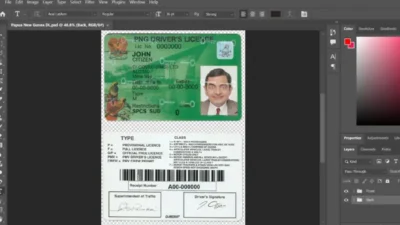 Papua New Guinea Driver License PSD Template (New Version)