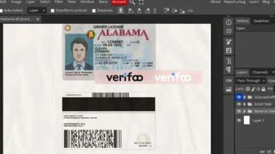 Alabama Driver License PSD Template