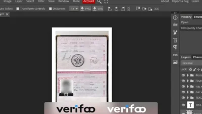 Russian Passport Template in Psd fromat v2