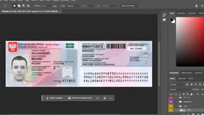Poland ID Card PSD Template 1200DPI (2019 Version)