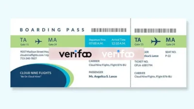 Boarding Pass Airline Ticket Psd Template