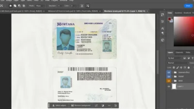 Nebraska Drivers License Template In PSD Format