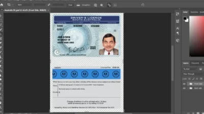 South Australia Driver License Template