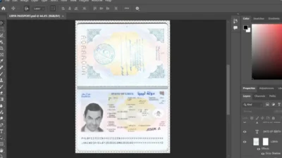 Libya Passport PSD Template