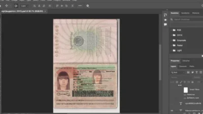 Mexico passport PSD Template Version 3