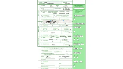 Philippines birth certificate template